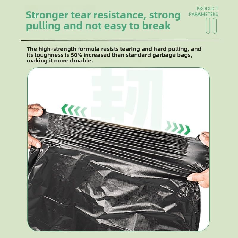 33/38 gallon heavy duty trash bags, 35 inches x 39 inches, black, extra strong construction & yard bags for commercial, industrial, garden waste, leakproof & puncture resistant(30 pieces)