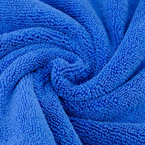 POLYTE Premium Microfiber Cleaning Towel,16x16 in 36 Pack (Blue,Gray,Yellow) - color: Blue,gray,yellow