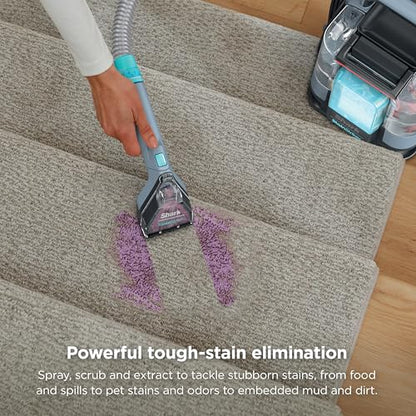 Shark StainStriker | Portable Carpet, Upholstery & Area Rug Cleaner | 4 Tools | Bonus Full-Size Solutions | Powerful Stain & Odor Remover | Deep Clean & OXY Solutions | Blue | PX202BRN - style: StainStriker + 4 Tools + XL Cleaning Solutions