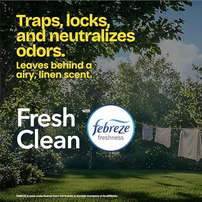 Glad ForceFlex MaxStrength Kitchen Trash Bags, Rip and Tear Resistant, Fresh Clean Scented Large Garbage Bags, Odor Control, Febreze Freshness, 20 Gallon Trash Bags, 80 Count - size: 80 Count (Pack of 1)