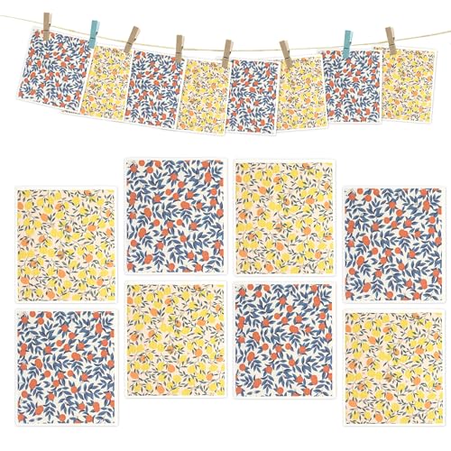 YoulerTex Swedish Dishcloths Dish Towels Set: 6 Packs Cellulose Sponge Cloths Reusable Cleaning Cloths for Kitchen Absorbent Reusable Paper Towels Dish Cloth Non-Scratch No Odor (8 Pcs Fruit) - color: 8 Pcs Fruit