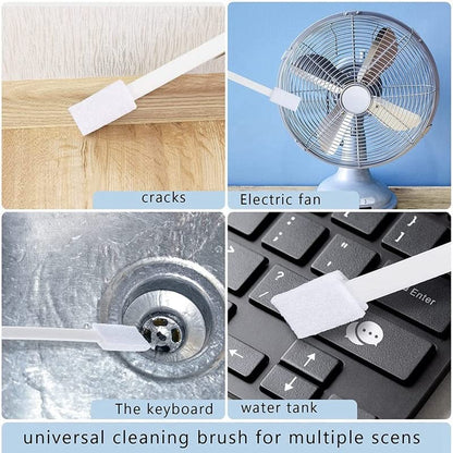 40 Pieces Disposable Crevice Cleaning Brush Crevice Hole Brush Toilet Bowl Brush Window Door Track Space Cleaning Brush - (Color: Pink)