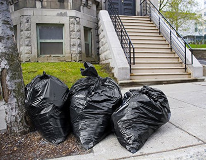 Tasker 65 Gallon Trash Bags for Toter, (Value-Pack 32 Count w/Ties) Heavy Duty Extra Large Garbage Bags for 64-65 Gallon Outdoor Trash Cans, Yard Waste and Lawn Debris - size: 32 Count (Pack of 1)