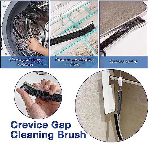 Gaps Cleaning Brush Crevice Cleaning Tools Crevice Cleaning Brush, Window Groove Brush Clean The Dead Corners Of Bathroom Kitchen Tiles, Multifunctional Window Slots, And Brushes (Size : 2PCS) - size: 2PCS
