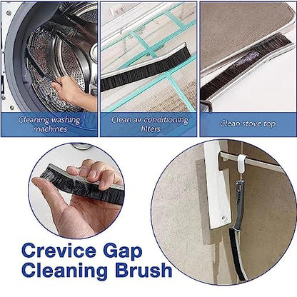 Gaps Cleaning Brush Crevice Cleaning Tools Crevice Cleaning Brush, Window Groove Brush Clean The Dead Corners Of Bathroom Kitchen Tiles, Multifunctional Window Slots, And Brushes (Size : 3PCS) - size: 3PCS