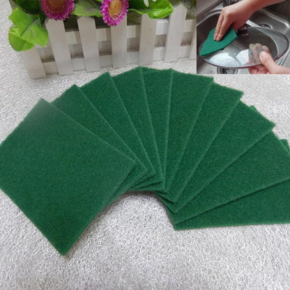 10-Pack Heavy Duty Non-Scratch Scouring Pads 5.90X3.93 Inch Durable Kitchen Scrub Sponges for Dish Washing Pots Pans Stove Top Cleaning