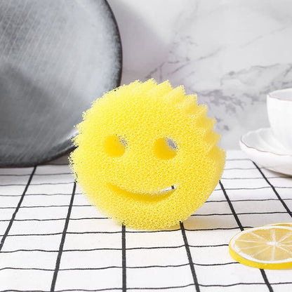 Color Sponge, 3 Pack Non-Scratch Scrub Dish Sponges, Temperature Controlled Kitchen Sponge for Kitchen, Bathroom