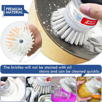 Palm Brush Refills for OXO Soap Dispensing Dish Brush - 8 Pack Cleaning Replacement Brush Head for OXO Palm Brush - color: 8-white