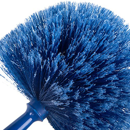SPARTA Flo-Pac Round Duster Head With Soft Flagged Bristles, Cleaning Essentials for Commercial and Home Use, Blue