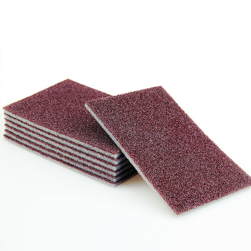 Diamond Sand Sponge Wiper Household Cleaning Cloth Kitchen Dishwashing Brush Pot Cleaning Cloth (5pcs) - color: 5pcs