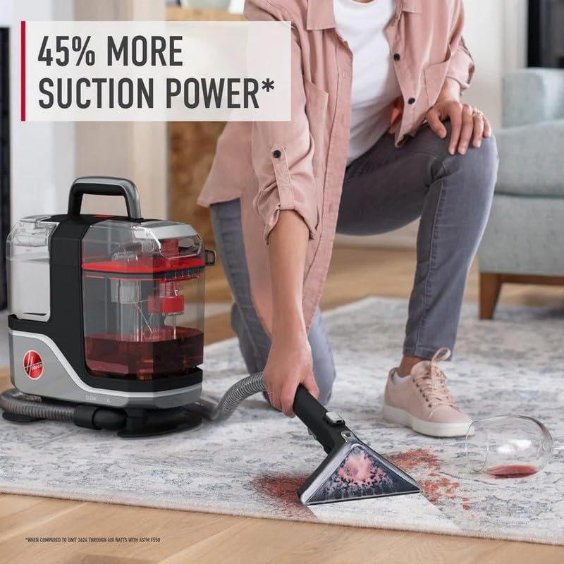 Hoover CleanSlate XL Deep Cleaning Carpet + Upholstery Spot Cleaner Machine with Specialized Tools, Permanent Stain Remover, Pair with Hoover Portable Spot Cleaner Solution - style: CleanSlate XL