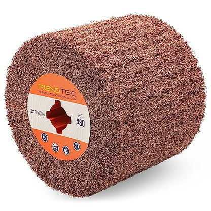 Non Woven Burnishing Wheel, 4.33" x 4", 110x100mm, for Burnishing Polishing Machine, 3/4 Inch Arbor - style: Burnishing Wheel #80