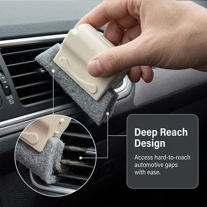 1 PCS Window Track Cleaning Brush, Handheld Window Groove Cleaner Tool for Sliding Door Gaps Tile Lines Shutter Car Vents, Yellow - color: Yellow