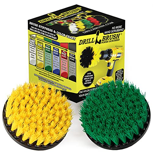 Bathroom Accessories - Power Scrubber Bathroom and Kitchen Brush Set - Cleaning Supplies - Drill Brush- Bath Mat - Shower Cleaner - Soap Scum, Mineral Deposits, Calcium, Hard Water, Rust Stains