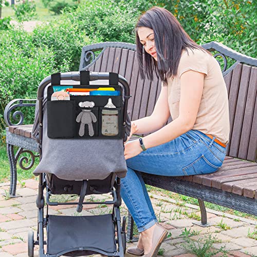 AKAYOK Bedside Caddy Organizer - Bed Organizer Caddy for Remotes Control Phone Glasses Magazines Tablets Accessories - Wheelchair Bag for Hospital Home Office Dorm Room (4 pocket) - size: 4 pocket