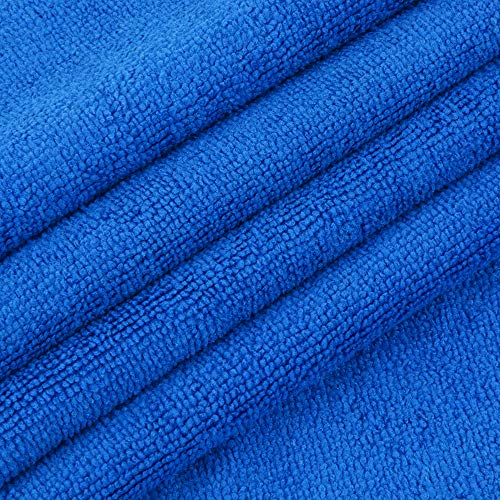 SINLAND Microfiber Dish Cloth for Washing Dishes Dish Rags Best Kitchen Cloths Cleaning Cloths Poly Scour Side 12Inchx12Inch 20Pack, Dark Blue - color: Dark Blue, size: 12inchx12inch 20pack