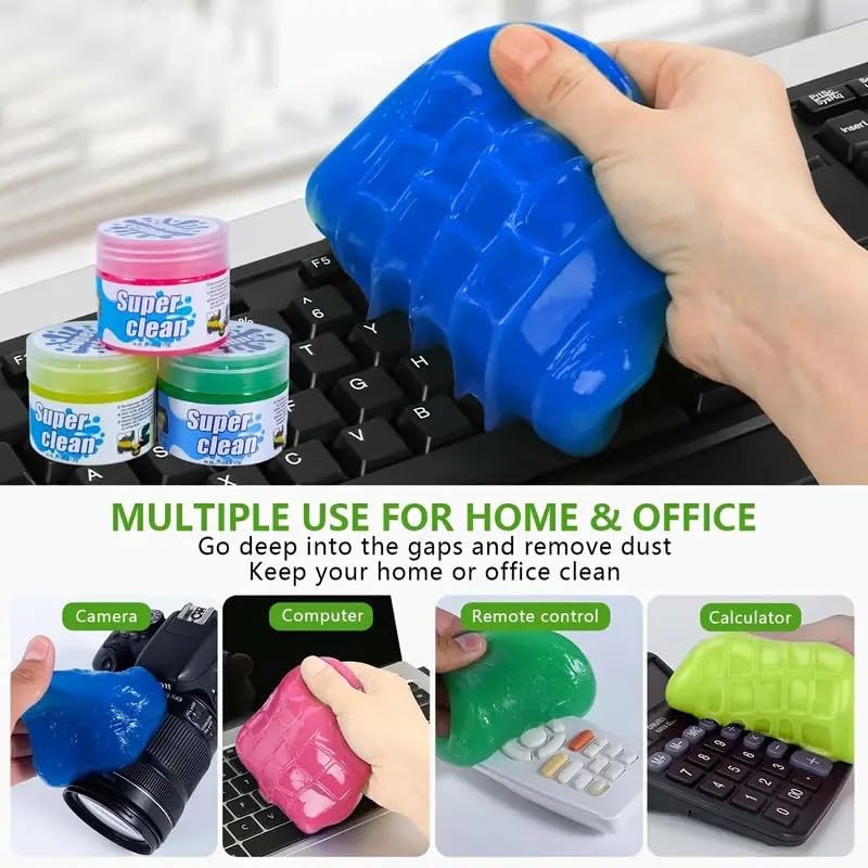 Oblivion Cleaning Gel for Car AC Vent Interior 340g – Universal Reusable Multi-Color Dust Remover for Keyboards, Laptops, Electronics Gadgets and Auto Detailing (Pack of 2) - style: Cleaning Gel Pack of 2