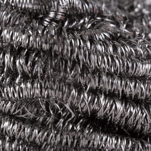 RSVP International Endurance Cleaning Collection Stainless Steel Scrubbies, Heat-Treated, Pressed & Curled, Long Lasting, Non-Rusting, Scrubber, 2 Piece