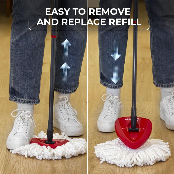 O-Cedar EasyWring Spin Mop Head Refill (Pack of 6) - size: 6 - Pack, style: EasyWring
