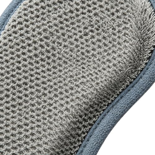 Tableware Cleaning Pad - Six Count Bundle, Non Abrasive Texture, High Absorption Build | Dish Glassware Washer for Cutlery Pan Pot Sink Kitchen Bathroom Countertop Home Apartment Restaurant Tool