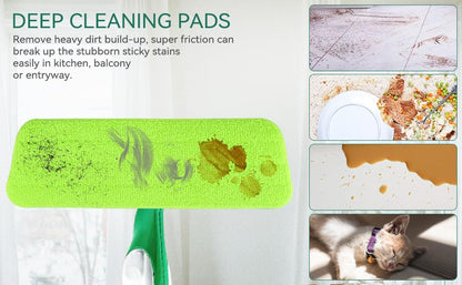 16.5 inch Microfiber Mop Pads for Rubbermaid Reveal Spray Mop and Any 16.5" Flat Mop - 10 Pack 13''-15'' Spray Mop Pad Reusable Washable Replacement Refills - Colorful - color: Colorful - 10pack