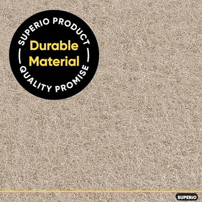 Natural scouring Pad Non-Scratching Natural Sisal Plant Based Scrubber Non-Scratch Cleaning Scrub Pads, Eco-Friendly Reusable Kitchen Scrubbing Pad Pack of 3, By Superio - size: Natural (3-pack)