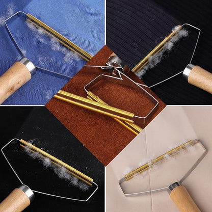 3pcs Metal Blade Dog Hair Remover Tool, Pet Fur and Lint Removal Brush, Manual Coat Sweater Grooming Trimmer for Effective Cleaning of Carpets, Clothing, Upholstery