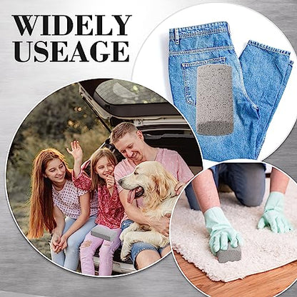 Loopeer 2 Pcs Pet Hair Remover Pumice Stone for Dog Cat Hair Removal Cleaning Pet Fur Stone 6 Inch Dog Fur Cleaning Tool for Car Interior Bedding Carpet Couch Furniture(3.74 x 2 x 1.6 in) - size: 3.74 x 2 x 1.6 In