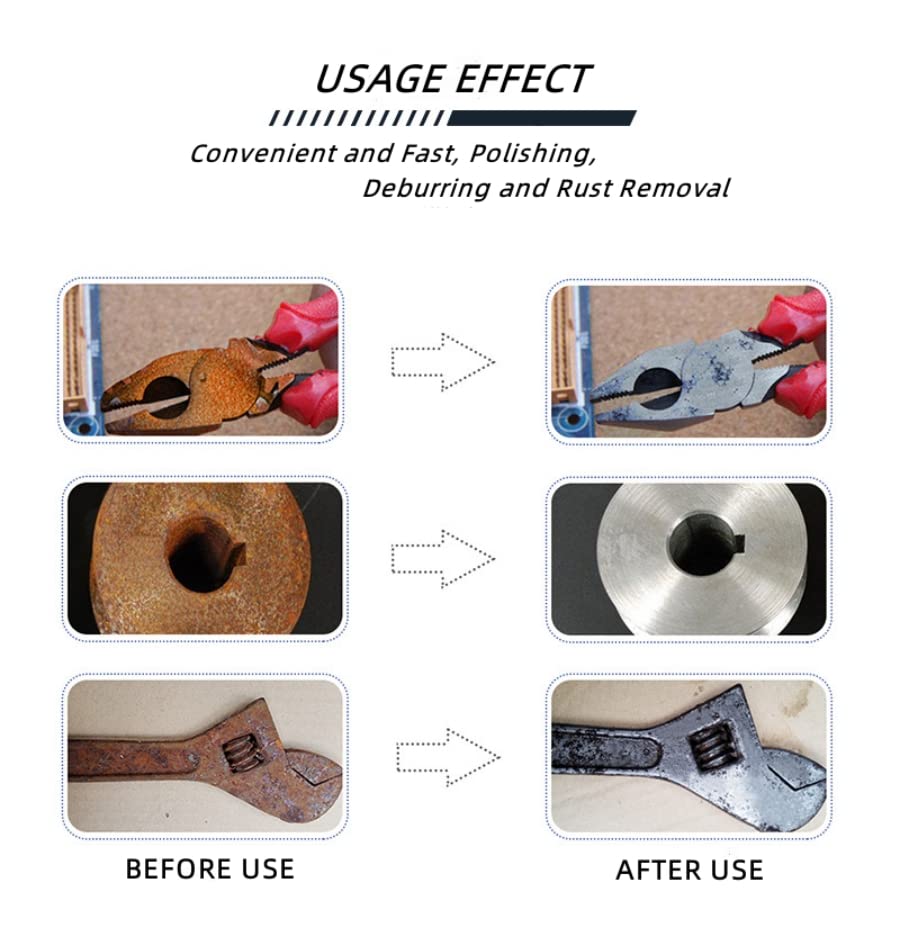 5PCS Non Woven Abrasive Buffing Wheels Polishing Wheel Drill Attachment Set, 2 Inch Scouring Pads Abrasive Mushroom Wheel Polishing Wheel with 1/4" Shank for Polishing Scrubbing and Cleaning Surface