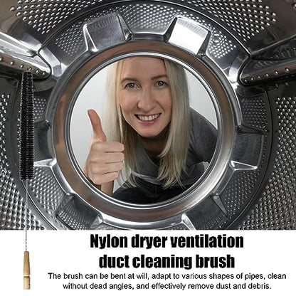Lint Trap Cleaning Tool, Dryer Lint Vent Trap Cleaner Brush, Clothes Dryer Lint Trap Cleaner, Long Flexible Refrigerator Coil Cleaning Brush, Dryer Vent Cleaner Brush, Air Duct Cleaning Tools