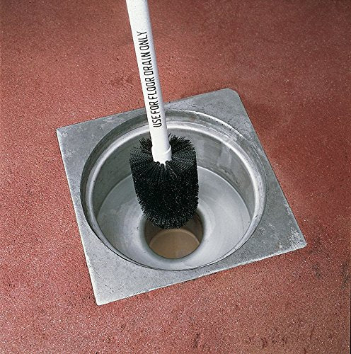 SPARTA 4014600 Plastic Floor Drain Brush, Drain Cleaning Brush With Female Thread For Drain Cleaning, 3 Inches, Black - size: 3"