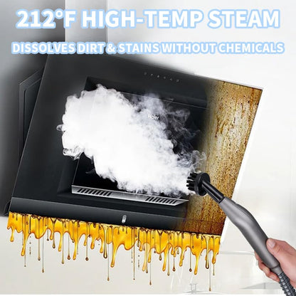 Steam Cleaner for Home, Pressurized Portable Handheld & Mop 2-in-1 Steamer for Cleaning with 10 pcs Accessories for Multi-Surface Cleaning, Floors, Tiles, Grout, Kitchen, Bathroom, Couch