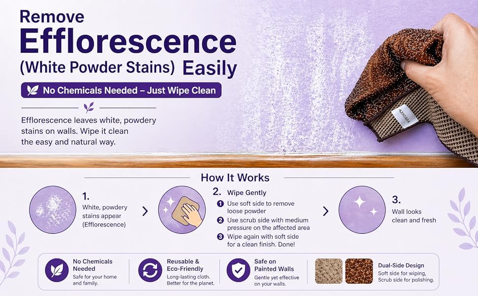 2-in-1 Scrub & Wipe Microfiber Cleaning Cloths – Non-Scratch Scrubbing Side + Soft Absorbent Side – Reusable Dual-Sided Cleaning Towels (6 Pack) - size: 6 Pack