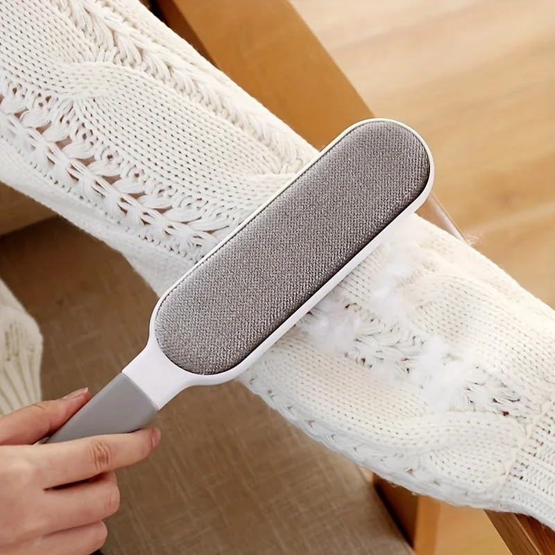Double-Sided Cleaning Brush for Pet Hair Remover, Lint Brush for Clothes, Furniture, and Carpet - Efficient Lint Roller Alternative, Reusable Fabric & Fur Remover - size: Large