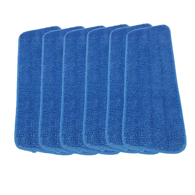 6 Pack Replacement Mop Refills Compatible with Rejuvenate Click N Clean Multi-Surface Spray Mop System,Washable Mop Heads Pads for Wet Dey Use