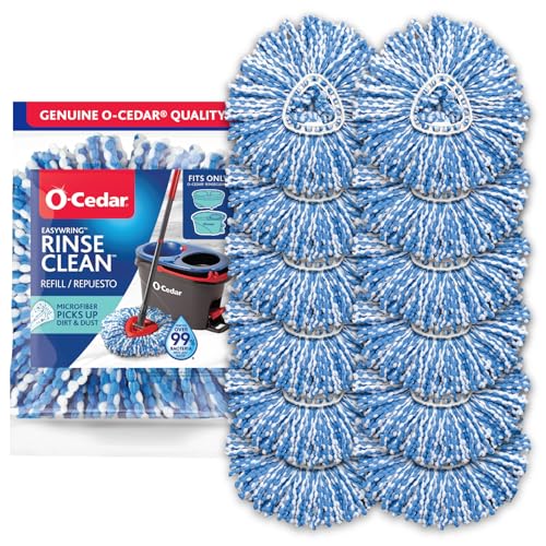 O-Cedar RinseClean Spin Mop Microfiber Refill, 1 CT (Pack of 12) - size: 12-Pack