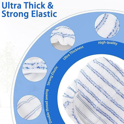 6 Pack Microfiber Mop Pads Covers Replacement Compatible with Oceda,Terry Cloth Mop Refills 15x8 Inch Pads for Wet Dry Hardwood Floor Cleaning, Washable & Reusable Mopping Pads - size: 6 Pack