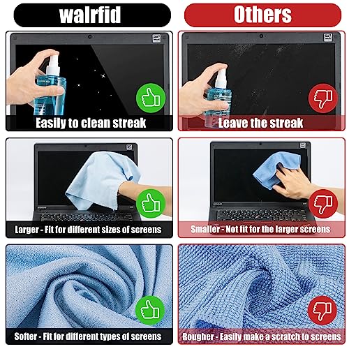Car Screen Cleaner Spray, walrfid TV Computer Laptop Touchscreen Mist Cleaning Kit Wipe for CD Disc DVD VCD, Electronic Cell Phone iPad iPhone MacBook Pro Tablet Monitor LCD LED Flat Screens - color: 1 Pack, Blue