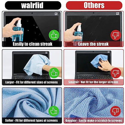Car Screen Cleaner Spray, walrfid TV Computer Laptop Touchscreen Mist Cleaning Kit Wipe for CD Disc DVD VCD, Electronic Cell Phone iPad iPhone MacBook Pro Tablet Monitor LCD LED Flat Screens - color: 1 Pack, Blue