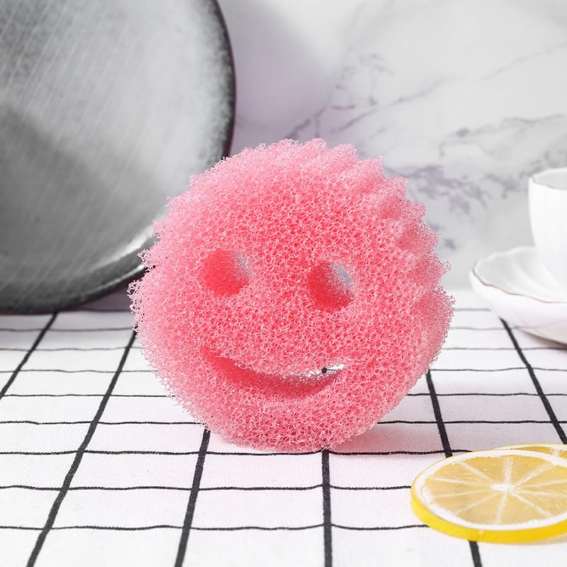 Color Sponge, 3 Pack Non-Scratch Scrub Dish Sponges, Temperature Controlled Kitchen Sponge for Kitchen, Bathroom