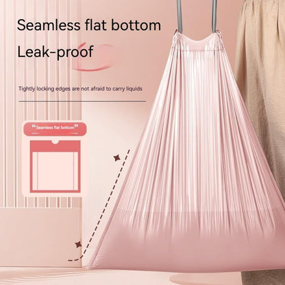 Thickened Drawstring Trash Bags, Disposable Kitchen Garbage Bags with Easy-Tie Handles, Leak-Resistant Material for Home Kitchen Bins, Suitable for Containing Wet and Dry Waste to Reduce Mess