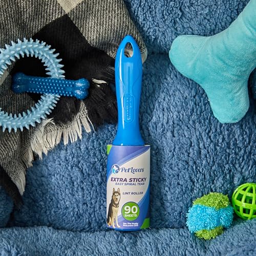 PetLovers Extra Sticky Lint Roller Mega Value Set 450 Sheets for Pet Hair Removal and Clothes, Dog and Cat Lint Remover 5 Pack - size: 5 pack