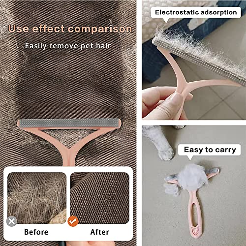 Pet Hair Remover,Pet Hair Removal Tool,Cleaner Pro Pet Hair,Fabric Shaver,Lint Remover,Lint Cleaner Pro,Carpet Rake,Dog Hair Remover and Cat Hair Remover for Rugs,Couch,Pet Towers - color: Blue and Pink