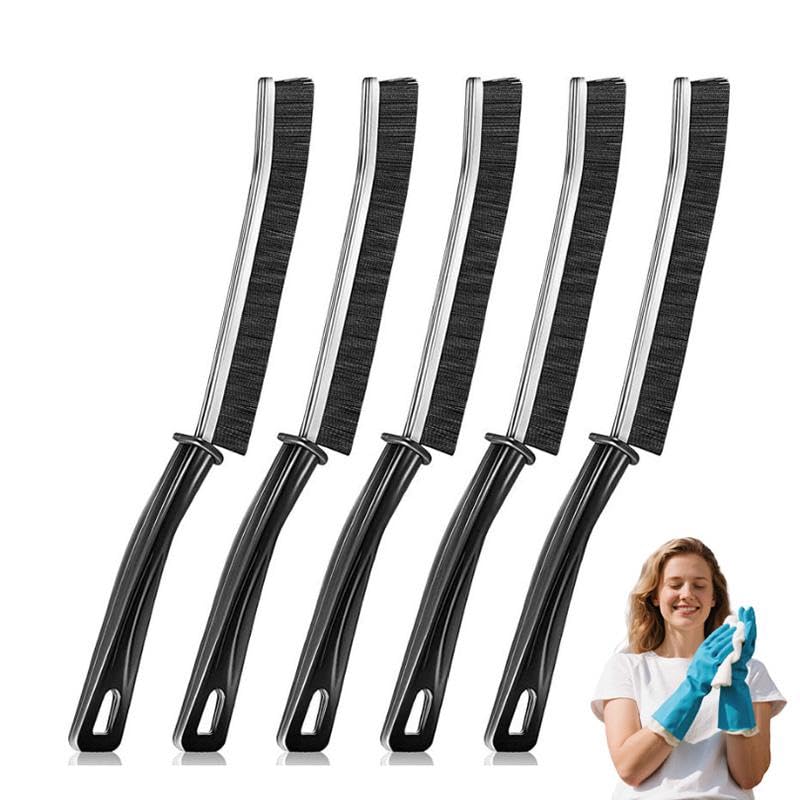 Multi-5 Pcs Crevice Cleaning Brush，Hard Bristle Gap Brush，Multifunctional for Bathroom Household Kitchen Tiles Window Crevice Cleaning Tool