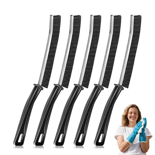 Multi-5 Pcs Crevice Cleaning Brush，Hard Bristle Gap Brush，Multifunctional for Bathroom Household Kitchen Tiles Window Crevice Cleaning Tool