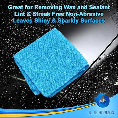 Cleaning Towel Washcloth, 12' x 12" All-Purpose Microfiber Rags - Ultra Soft Washcloths Reusable Shop Towels for Kitchen Bath Car Detailng (Sky Blue, 12"X12" 24-Pack) - color: Sky Blue