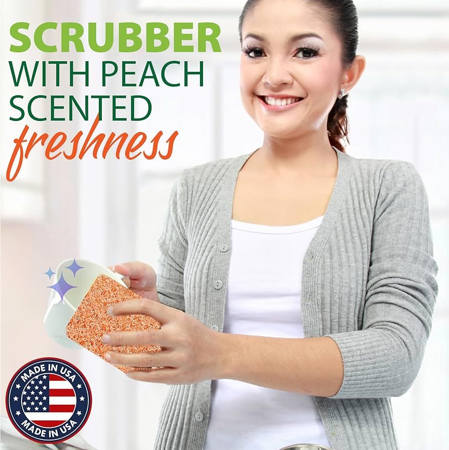 Peachy Clean Silicone Scrubber 3pk
