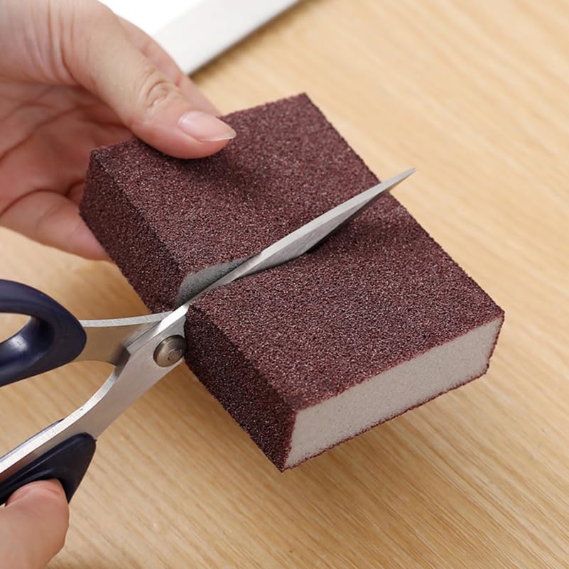 Baluue Nano Carborundum Sponge 3.93X2.75X0.98In Kitchen Scrub Sponge Non-Toxic Household Scrubbing for Stain Removal and Multi-Surface Cleaning