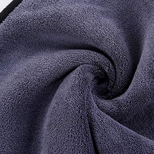 Large Microfiber Drying Towel for Car, Great Thick Soft Plush Towels, 36 x 24inches 800GSM Thickness, Quality, Washable, Absorbency No Scratch Lint Free Drying Towel (36 x 24inches,Grey-Blue,1pack) - color: 36 X 24inches,grey-blue,1pack