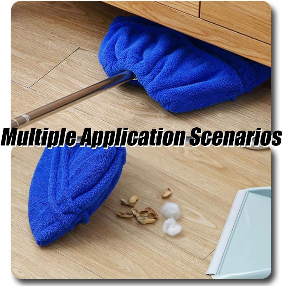 Broom Cover, Broom Covers Washable, Multifunctional Lazy Brooms Cover, Reusable Mopping Cloth Replacement, for Wet & Dry Cleaning Dust Cobwebs and Hair (Random Color) (6)